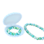 RATATAM COFFRET BIJOUX COQUILLAGE PERLES BLEUES