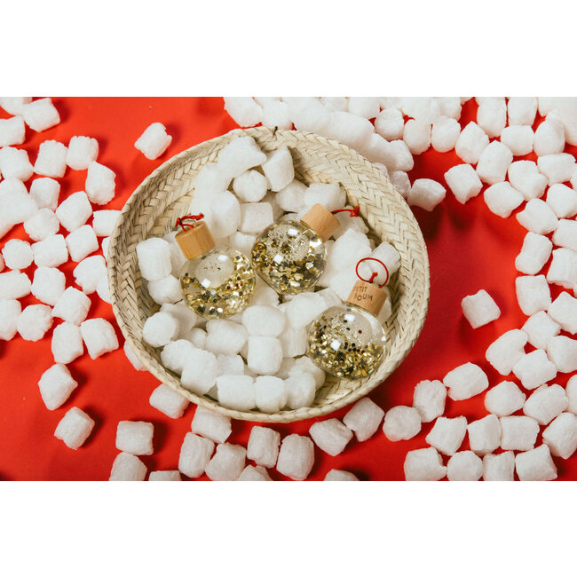 PETIT BOUM 1 X BOULE DE NOËL SENSORIELLE PETIT BOUM - PAILLETTES