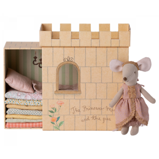 MAILEG GRANDE SOEUR SOURIS MAILEG 13CM - PRINCESSE AU PETIT POIS