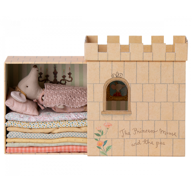 MAILEG GRANDE SOEUR SOURIS MAILEG 13CM - PRINCESSE AU PETIT POIS