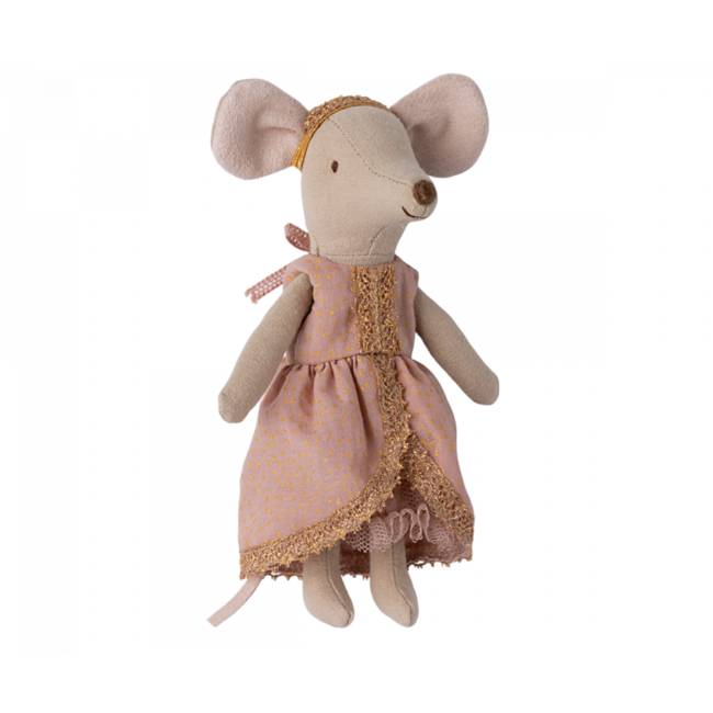 MAILEG GRANDE SOEUR SOURIS MAILEG 13CM - PRINCESSE AU PETIT POIS