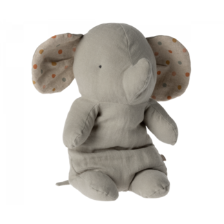 MAILEG PELUCHE SAFARI FRIENDS ÉLÉPHANT MEDIUM GRIS