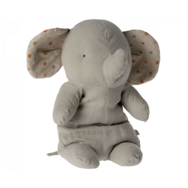 MAILEG PELUCHE SAFARI FRIENDS ÉLÉPHANT MEDIUM GRIS