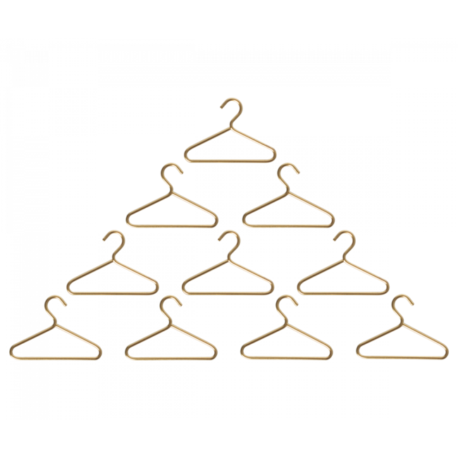 MAILEG 10 CINTRES MÉTAL VÊTEMENTS SOURIS MAILEG