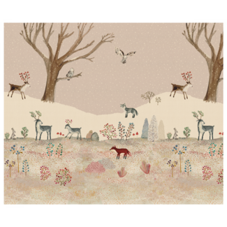 MAILEG ROULEAU DE PAPIER CADEAU 10M - WINTER WONDERLAND