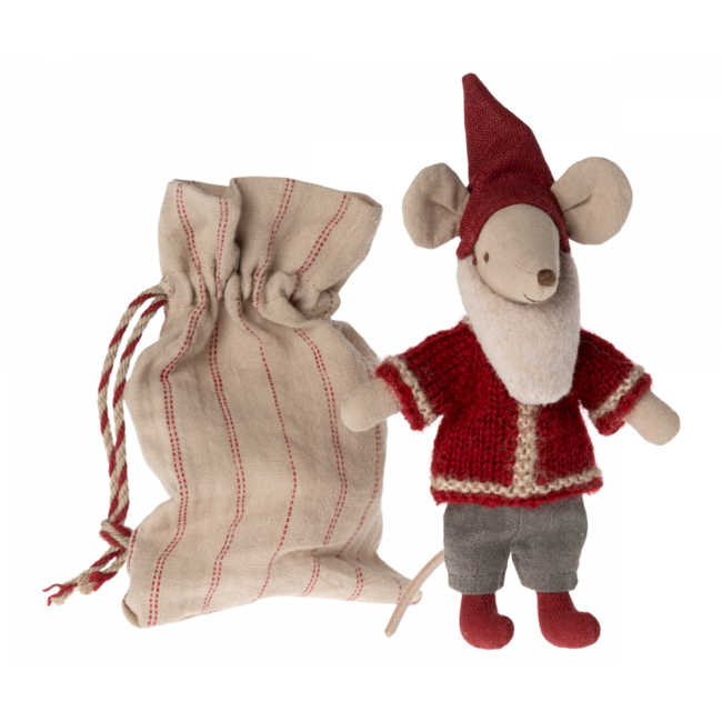 MAILEG PÈRE NOËL SOURIS MAILEG 14CM - DANS SA MAISON PAIN D'ÉPICE