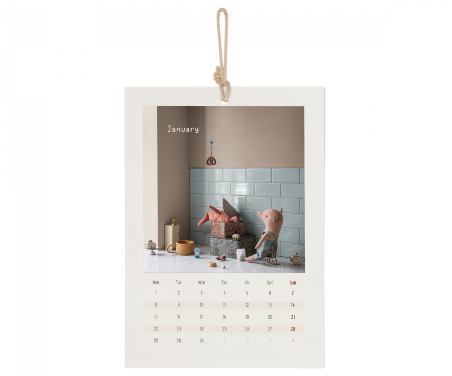 CALENDRIER MURAL 2024 MAILEG 22X15CM MOM POP