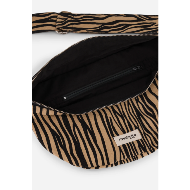 RIVE DROITE SAC BANANE RIVE DROITE "CUSTINE XL" ZEBRE