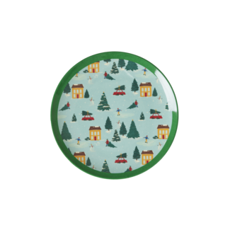 RICE PETITE ASSIETTE PLATE RICE - HAPPY HOLIDAY