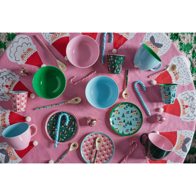 RICE PETITE ASSIETTE PLATE RICE - HAPPY HOLIDAY