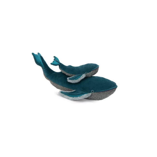 MOULIN ROTY PETITE PELUCHE BALEINE À BOSSE 32CM - TOUT AUTOUR DU MONDE