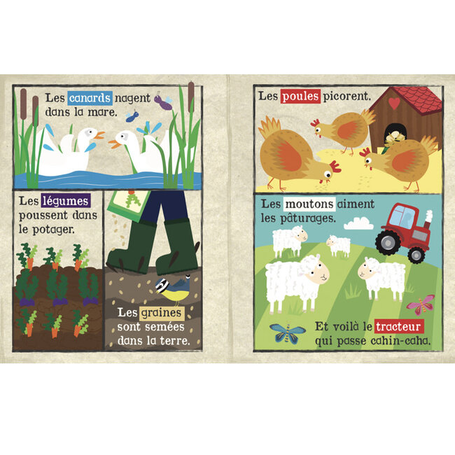 CRINKLY MON PETIT JOURNAL TISSU CRINKLY - ANIMAUX DE LA FERME +3MOIS