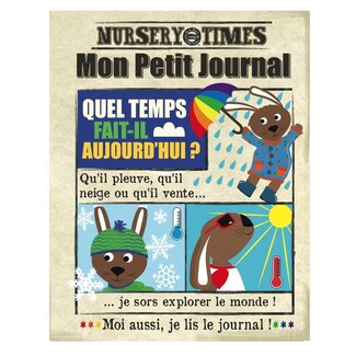 CRINKLY MON PETIT JOURNAL TISSU CRINKLY - MÉTÉO QUEL TEMPS FAIT-IL ? +3MOIS