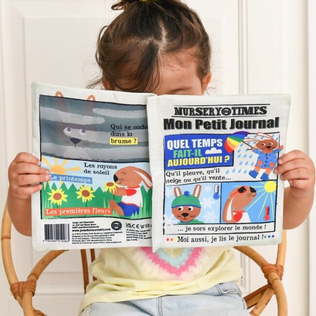 CRINKLY MON PETIT JOURNAL TISSU CRINKLY - MÉTÉO QUEL TEMPS FAIT-IL ? +3MOIS