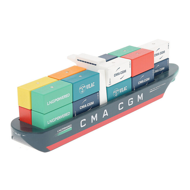 VILAC BATEAU PORTE-CONTENEURS MAGNÉTIQUE JAQUE SAADÉ CMA CGM VILACITY