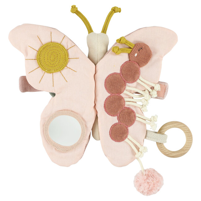 TRIXIE LIVRE TISSU D'ACTIVITÉ FORME PAPILLON ROSE