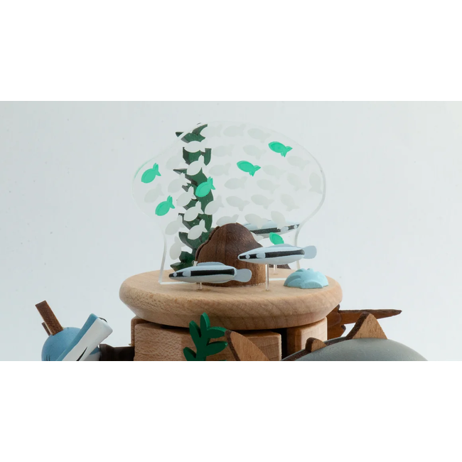 WOODERFUL LIFE BOITE À MUSIQUE ANIMÉE "POISSONS DES PROFONDEURS" N°60