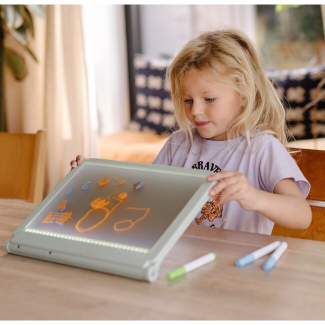 KIDYWOLF TABLETTE LUMINEUSE KIDYDRAW-PRO - GREEN