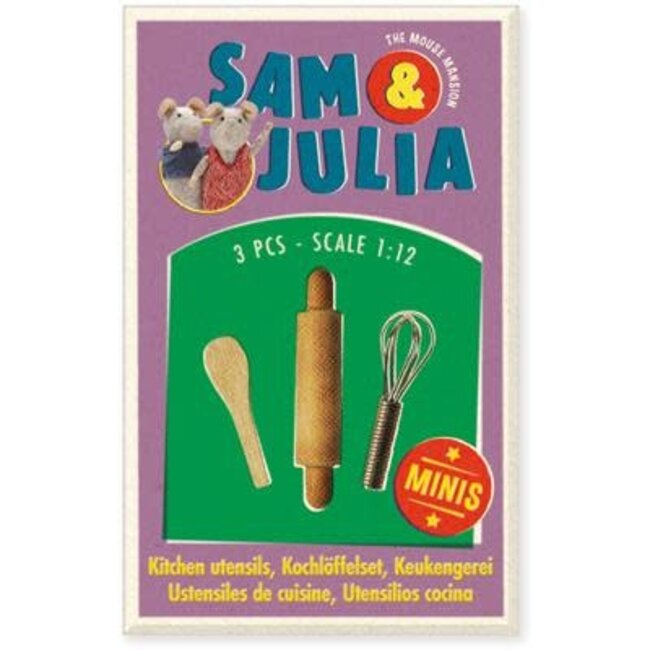 SAM AND JULIA MINI BOÎTE SAM & JULIA - USTENSILES DE CUISINE