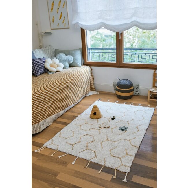 LORENA CANALS TAPIS JEU LAVABLE POLLINATION PLANET-BEE 90X130CM