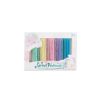 GREAT PRETENDERS 25 X ÉLASTIQUES CHEVEUX MULTICOLORES "OVER THE RAINBOW"