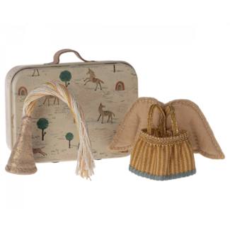 MAILEG TENUE POUR PETITE SOEUR SOURIS FÉE 10CM DANS SA MINI VALISE EN MÉTAL