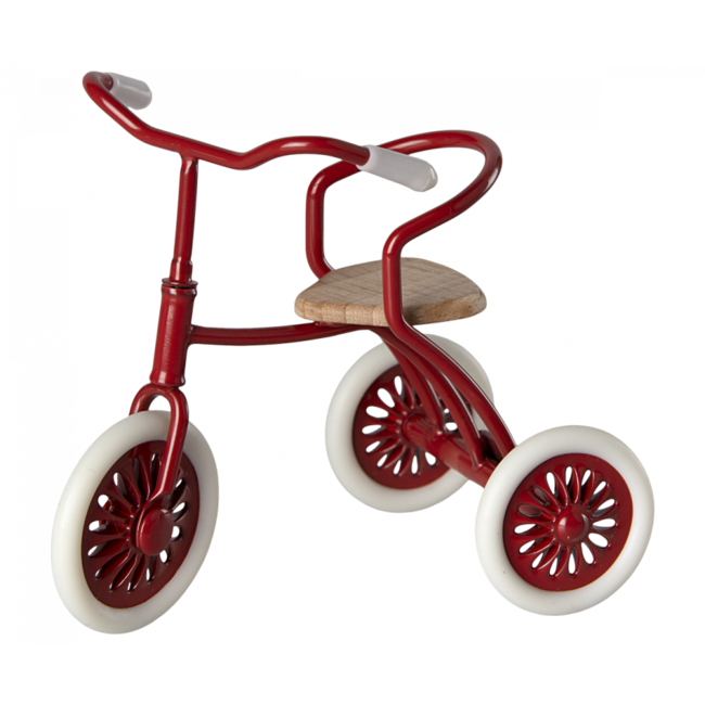 MAILEG TRICYCLE ROUGE POUR PETITE & GRANDE SOURIS - COLLECTION TRICYCLE