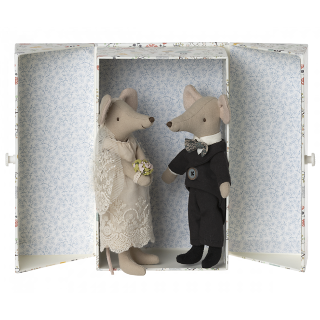 MAILEG PAPA ET MAMAN SOURIS 15CM - MARIAGE MICE PARTY