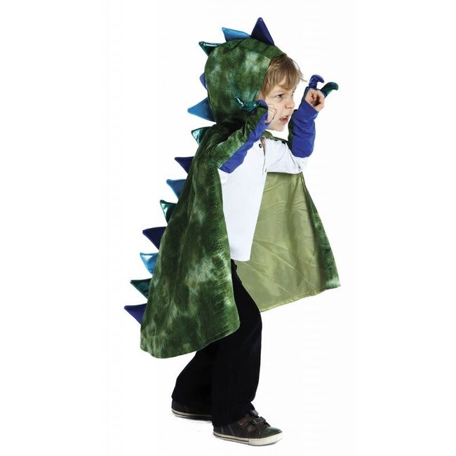 GREAT PRETENDERS DÉGUISEMENT - CAPE & GRIFFES DINO / DRAGON VERT6ANS
