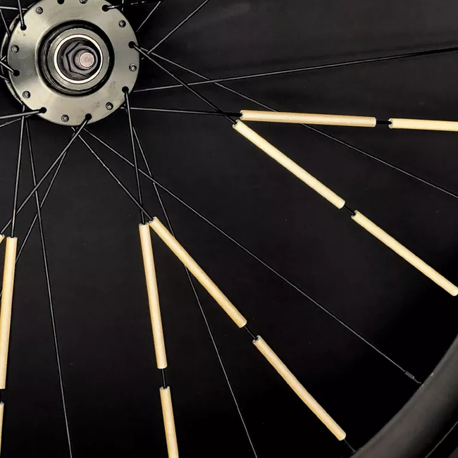 RAINETTE 12 X RÉFLECTEURS POUR RAYONS DE VÉLO "OR"