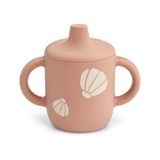 LIEWOOD TASSE SILICONE AVEC BEC "NEIL" SHELL PALE TUSCANY