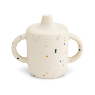 LIEWOOD TASSE SILICONE AVEC BEC "NEIL" SPLASH DOTS