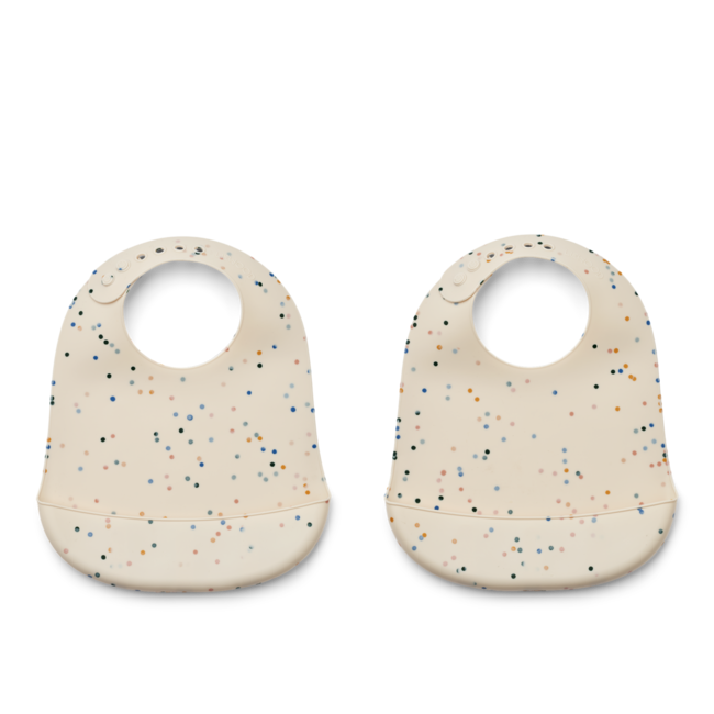 LIEWOOD SET DE 2 BAVOIRS SOUPLES RÉCUPÉRATEUR "TILDA" SPLASH DOTS