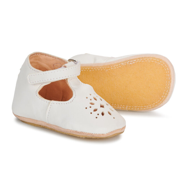 EASY PEASY CHAUSSON SOUPLE ANTIDÉRAPANT "LILLY" BLANC