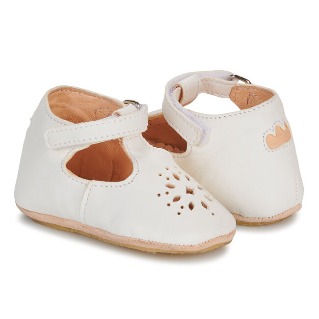 EASY PEASY CHAUSSON SOUPLE ANTIDÉRAPANT "LILLY" BLANC