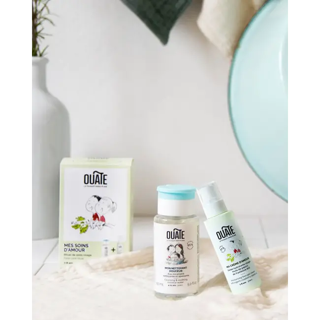 OUATE COFFRET MES SOINS D'AMOUR 7-8ANS - NETTOYANT DOUCEUR + CRÈME HYDRATANTE
