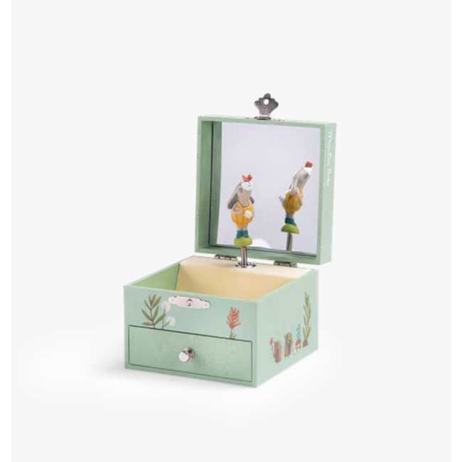 MOULIN ROTY BOITE À MUSIQUE COFFRET - TROIS PETITS LAPINS