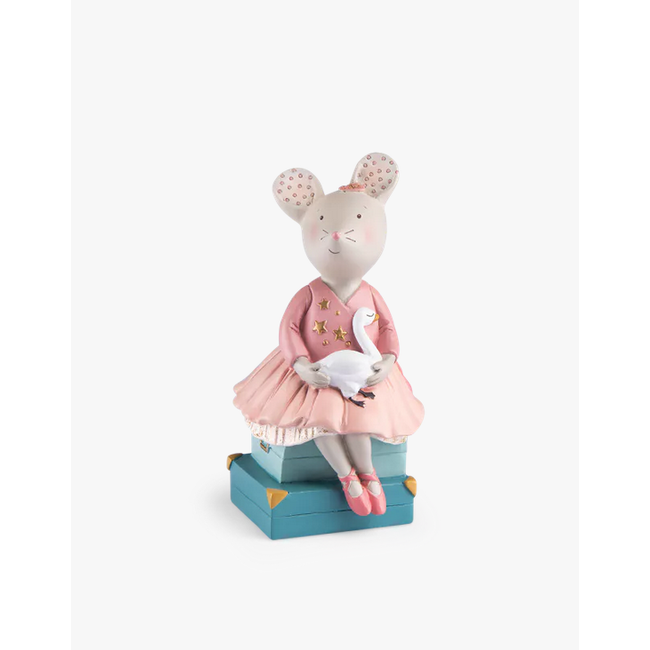 MOULIN ROTY TIRELIRE EN RÉSINE SOURIS - LA PETITE ÉCOLE DE DANSE