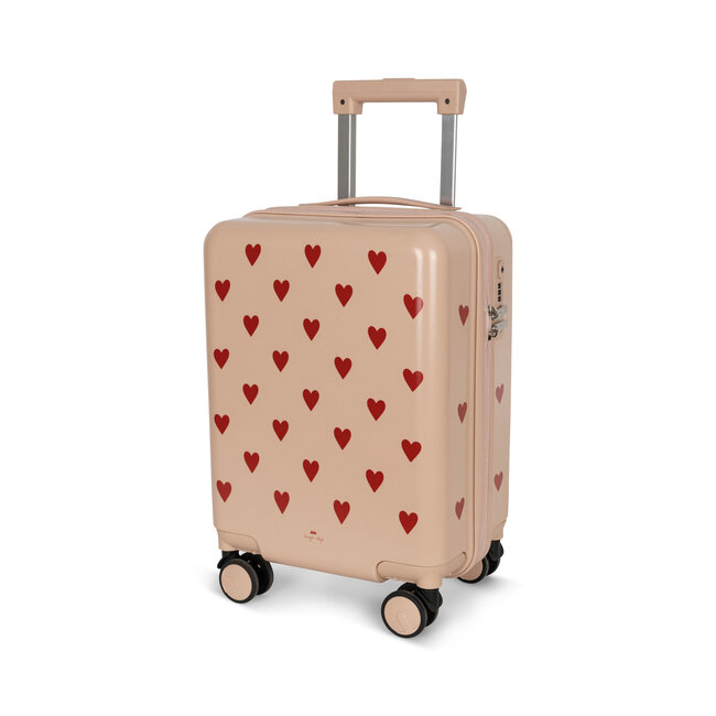 KONGES SLOJD VALISE À ROULETTES - HEARTS