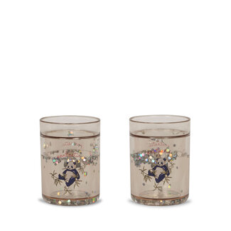 KONGES SLOJD 2 X VERRES À PAILLETTES - PANTASTIC