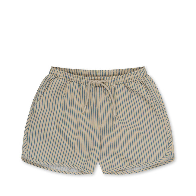 KONGES SLOJD SHORT DE BAIN "ASNOU" STRIPE BLUIE