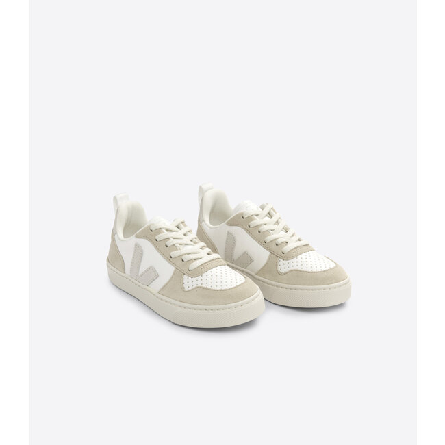 VEJA BASKET VEJA V10 LACET - EXTRA WHITE NATURAL ALMOND