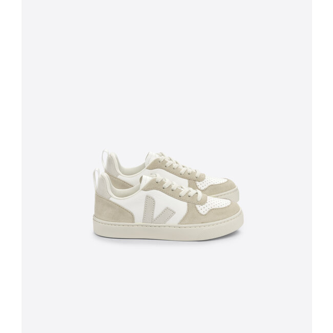 VEJA BASKET VEJA V10 LACET - EXTRA WHITE NATURAL ALMOND