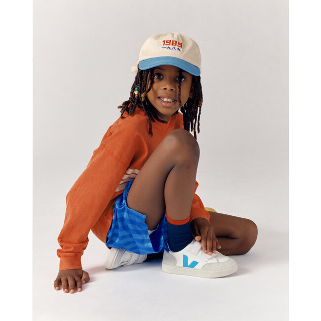 VEJA BASKET VEJA V12 VELCRO - EXTRA WHITE AQUA PAROS