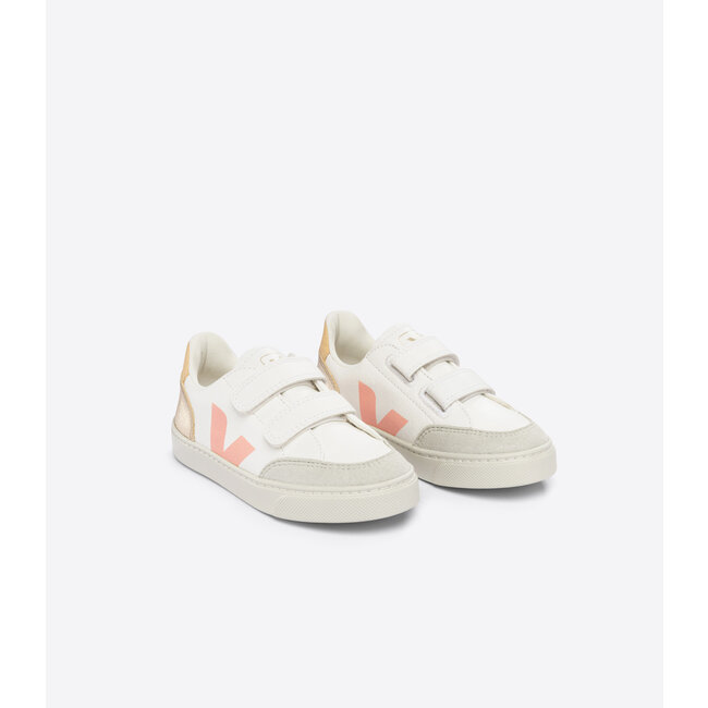 VEJA BASKET VEJA V12 VELCRO - EXTRA WHITE MULTICO PLATINE