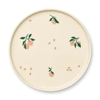 LIEWOOD ASSIETTE PLATE PORCELAINE "CAMREN" PEACH SEA SHELL