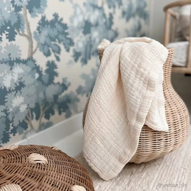 CHARLIE CRANE COUVERTURE NAISSANCE - DOLI BLANKET MILK