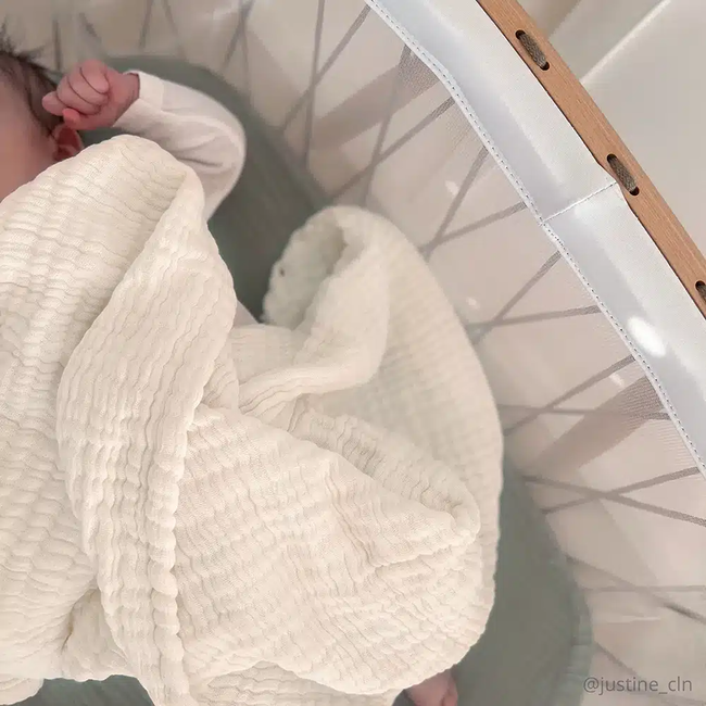 CHARLIE CRANE COUVERTURE NAISSANCE - DOLI BLANKET MILK