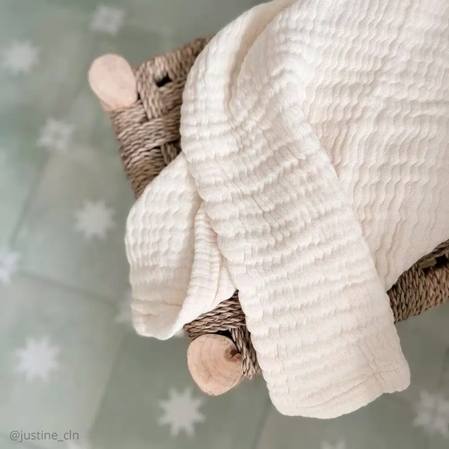 CHARLIE CRANE COUVERTURE NAISSANCE - DOLI BLANKET MILK