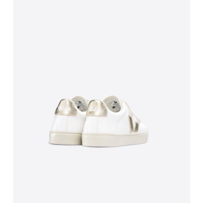 VEJA BASKET VEJA ESPLAR VELCRO - EXTRA WHITE PLATINE